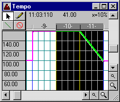 Selection to cut or copy tempo map (4.4 KB GIF)