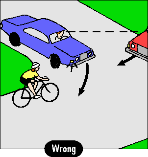 Don't ride on the left! (4 kB gif)